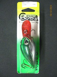Cotton Cordell Big Wiggle O Green Pirate Crankbait Fishing Lure New