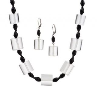 Isaac Mizrahi Live Mod Bead Necklace and Earring Set —