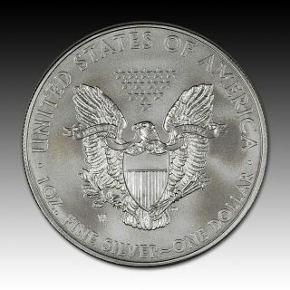  American Silver Eagle Uncirculated Collectors Burnished Coin