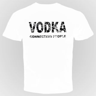 Vodka T Shirt Booze Vodka Connecting People Funny Pub Cool Alcohol