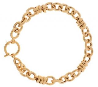 Polished Status Link Bracelet 14K Gold, 7.1g —