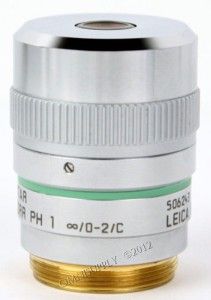 Leica HCx PL Fluotar L 20x 0 40 Corr PH1 Phase 1 Microscope Objective
