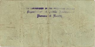 Culion Leper Colony Philippines Five 5 Pesos Note S246