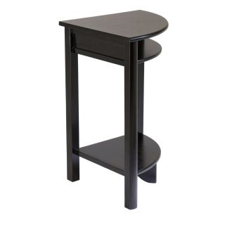 New Winsome Liso Home Decor Corner Table Stand Storage Shelf 31H
