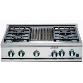 New DCS CPU364GLL 36 Propane Gas Cooktop with Grill by Fisher Paykel