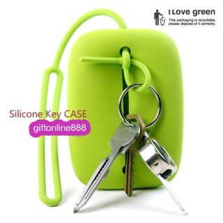 Candy Colored Women Silicone Key Case Card Bag L102