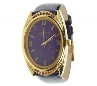 Joan Rivers Signature Style Oval Strap Watch —