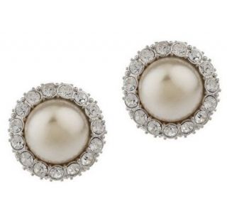 Kenneth Jay Lanes Royal Simulated Pearl Earrings —