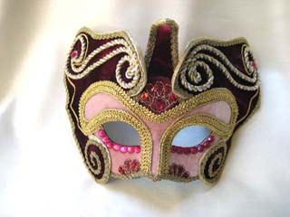 SI Lucia Columbina Wings Masquerade Mask Italian Made