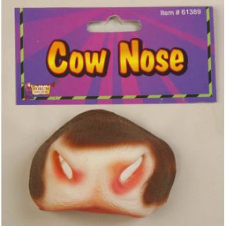 Deluxe Cow Nose Funny Latex Rubber Barn Yard Animal Costume Mask Play