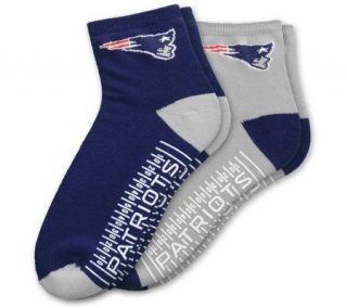 NFL New England Patriots Mens Slipper Socks  Pack of 2 —