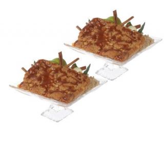 The Perfect Gourmet (2) 1.5 lb Trays of Apple Bread Pudding   M112254