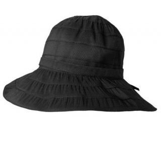 Adi Designs Womens Ribbon Brim Bucket Hat —