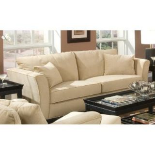 Coaster Sofa Couch Velvet Fabric Cream Couch Couches New
