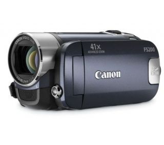 Canon FS200 Flash Memory Camcorder   Blue —