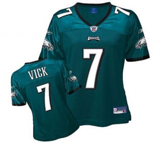NFL Eagles Michael Vick Womens Replica Team Color Jersey —