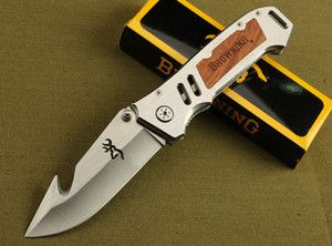 New BROWNING CUT Hunting counter strike Rescue Bowie Folding Pocket