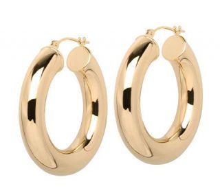 EternaGold 1 1/8 Bold Polished Hoop Earrings,14K Gold   J307250