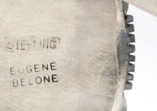 Navajo Coral Sterling Silver Cuff Bracelet Eugene Belone