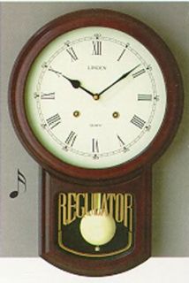 Linden Wall Clock Maxwell Regulator RoundWestminster —