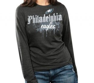 NFL Philadelphia Eagles Womens Long Sleeve Triblend T Shirt