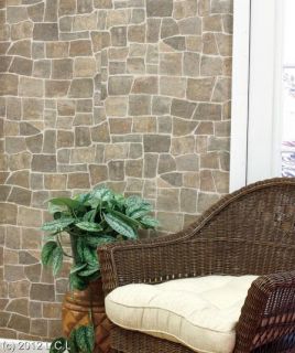  Look Wood Brick Stone Prepasted Strippable Wall Paper Covering