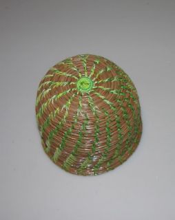 Vintage Indian Coushatta Basket Pine Needle Seminole South East