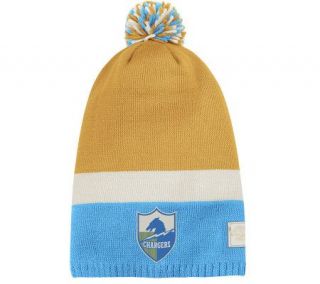 NFL San Diego Chargers Long Pom Knit Hat —