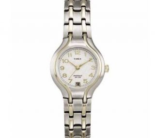 Timex Ladies Two Tone Sporty Dress Bracelet Watch —
