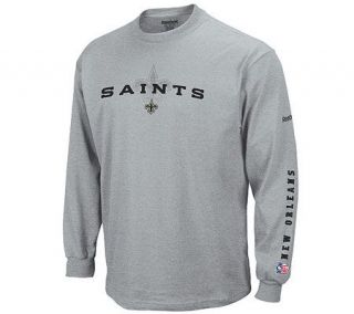 NFL New Orleans Saints Long Sleeve Frenzy Sideline T Shirt —