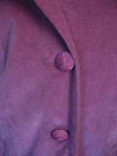 Girls April Cornell Pinkish Mauve Velour Long Dressy Coat 8 10 Three