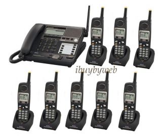   KX TG4500B Corded 4 Line Phone 8 Cordless Handsets NEW SEALED