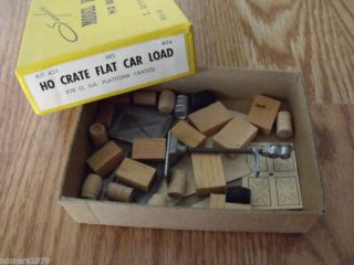Suydam Model Kit HO Crate Flat Car Load Vintage