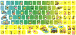 Sandylion Spongebob Computer Keyboard Stickers BNIP