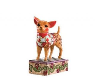 Jim Shore Heartwood Creek Chihuahua Dog Figurine —