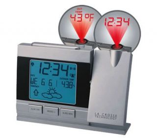 La Crosse WT 5442 BP Projection Alarm Clock with Forecast —