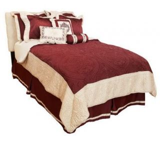 HomeReflections Gwyneth 9 piece KG Quilted Comforter Set —