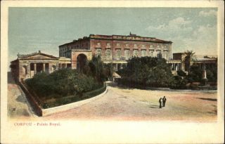 Corfou Corfu Greece Palais Royal c1905 Postcard