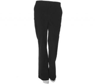 Denim & Co. Classic Waist Stretch Corduroy Pants w/Slash Pockets