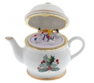 Mr. Christmas Animated & Musical Porcelain Tea Party Set —