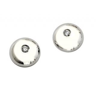 Steel by Design Round Button Earrings —