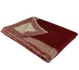 Boyne Valley Weavers Jacquard Throw with Celtic Weave Detail   H191573
