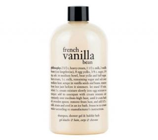 philosophy french vanilla ice cream 3 in 1 shower gel, 16 oz