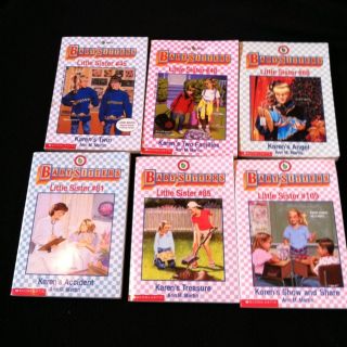 Lot Of 6 Babysitters Club Little Sister Scholastic Books 45 48 68 81