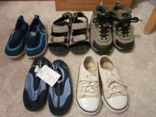 Lot of 5 pairs of toddler boys shoes hiking boots size 7 7 1 2