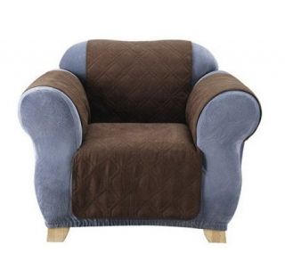Sure Fit Soft Faux Suede Furniture Friend Pet Throw   Chair — 