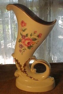  Vintage Spaulding China Cornucopia Vase