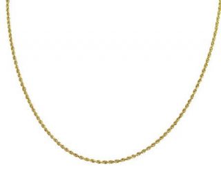 EternaGold 18 Solid Rope Chain Necklace, 14K Gold, 3.4g   J106771
