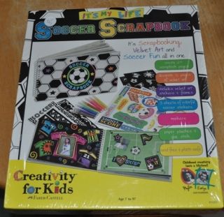 Scrapbook Crafts Creativity for Kids Soccer Scrapbook New Perfect Gift
