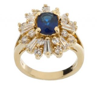 Jacqueline Kennedy Starry Night Simulated Sapphire Ring —